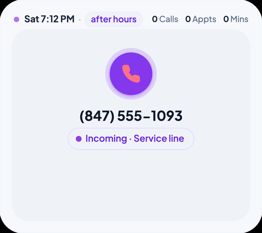 Inbound call ringing at the dealership