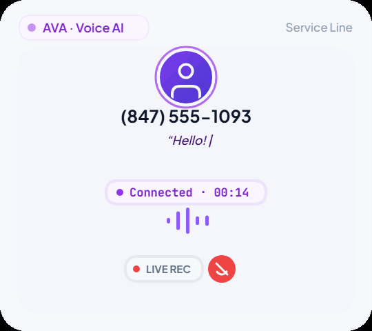 Receptionist greeting the caller